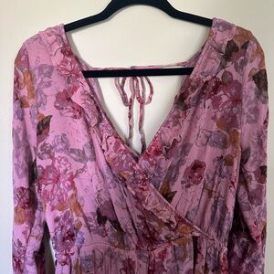 Mossimo Pink Floral Romper